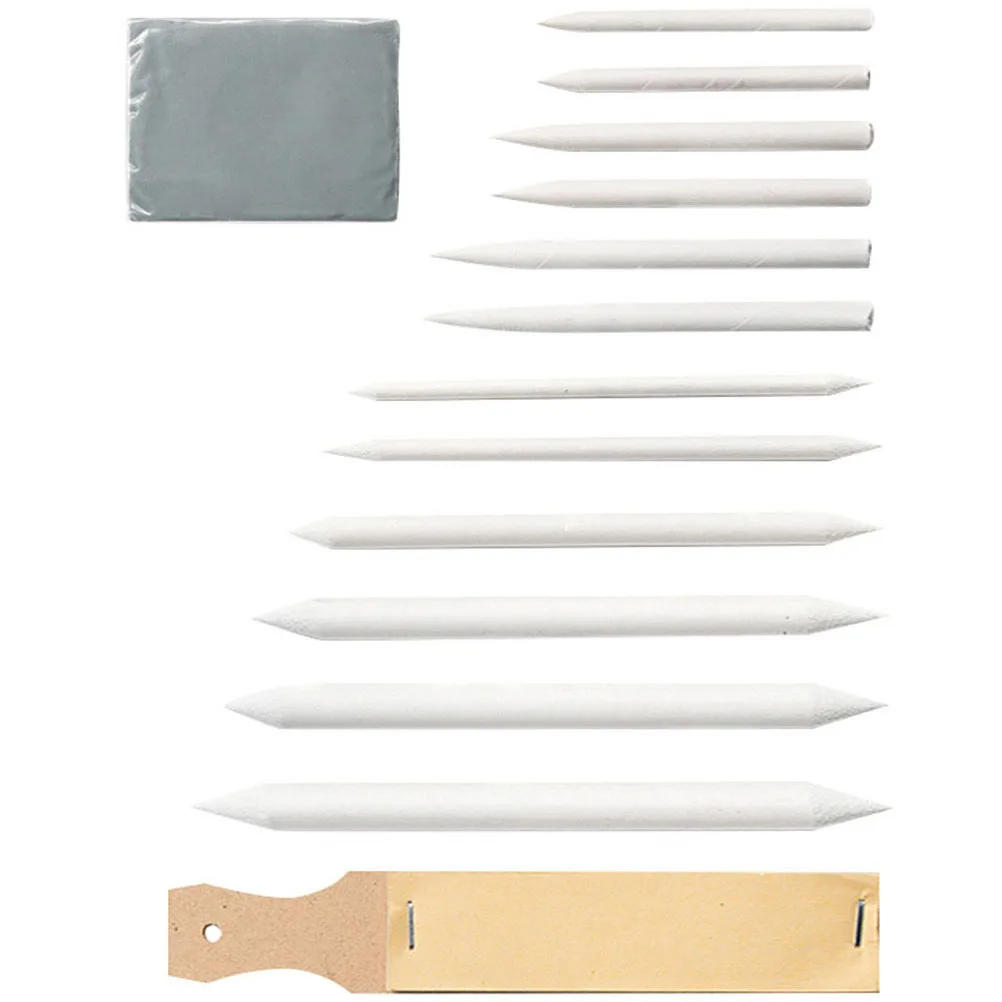 

Blending Stump Kit Sketch Drawing Set Round Double Headed Pencils Tools Stumps Brushes Practice Natural Safe Environmentally