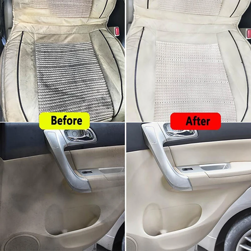 Limpieza Interior de coche, detergente líquido de plástico para pulir cuero, limpiador de asiento automotriz, limpiador de espuma sin agua, lavado