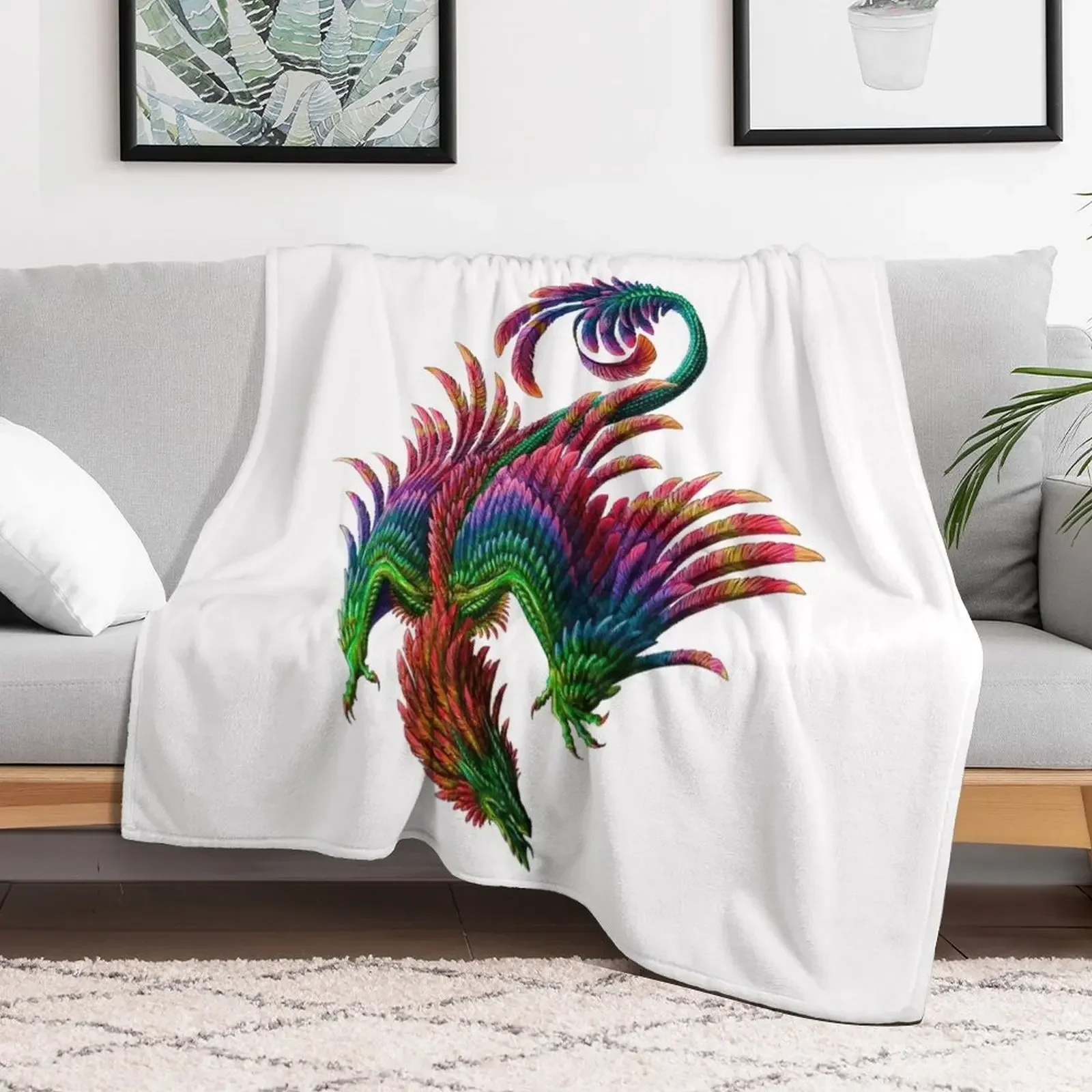 

Quetzalcoatl Throw Blanket cosplay anime for babies Blankets Cute Soft Big warm winter Blankets