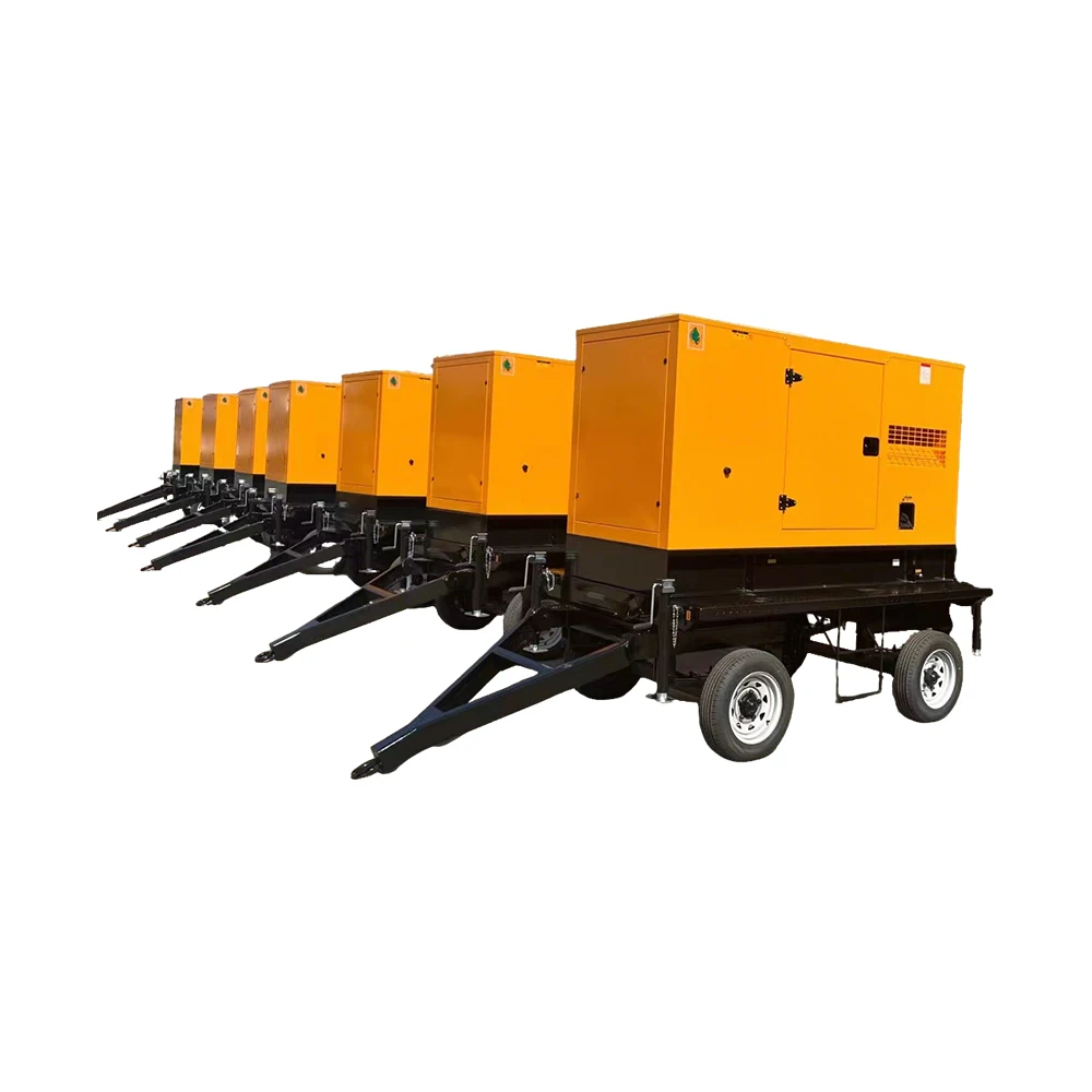 Yuchai 380V 400V Factory Generator Set 30-120KW  Low-noise Cabinet Mobile Trailer One-Button Start ATS Remote Control Brushless
