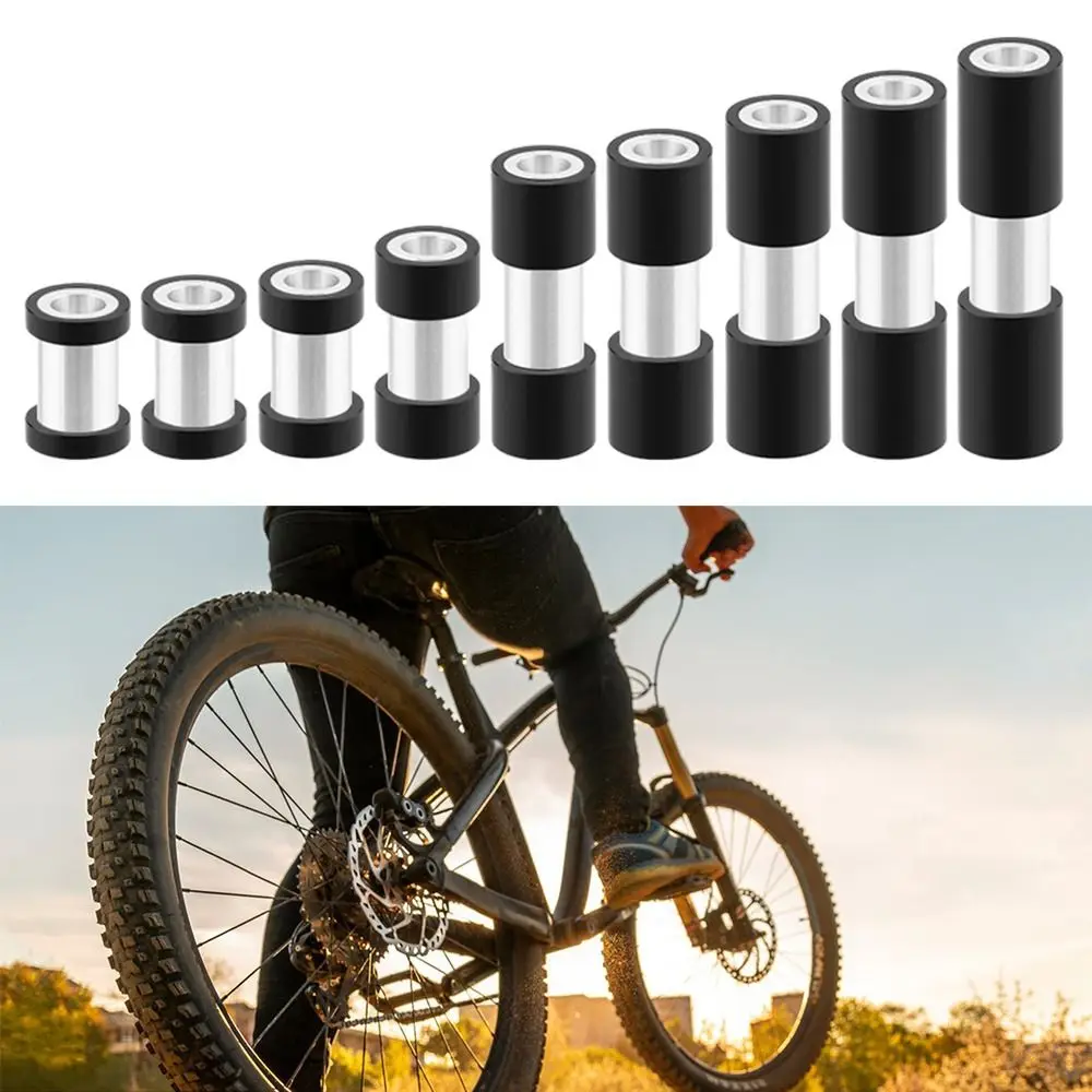 Black Bike Rear Shock Bushing 22/24/26/32/42/44/50/54/56mm Shaft Sleeve Bicycle Shock Absorber Aluminium Alloy Replacement