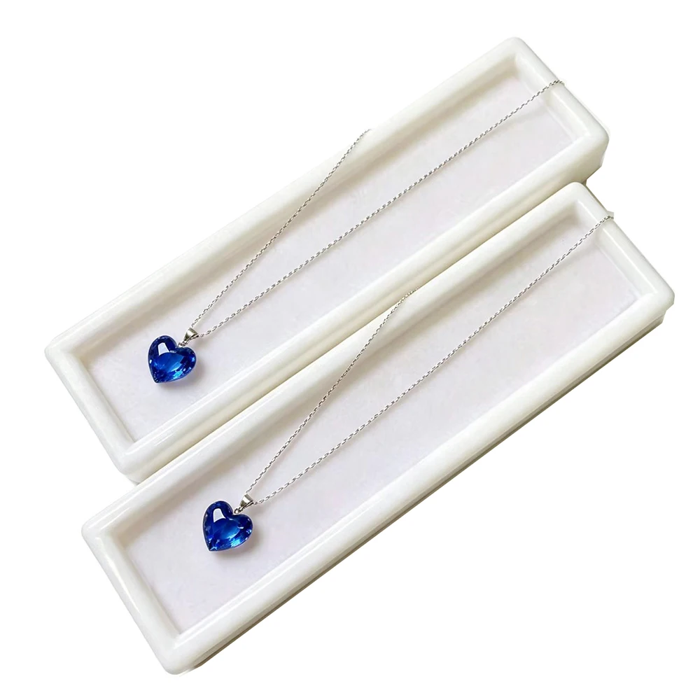 White Loose Diamond Storage Box Gems Bead Display Organizer Stone Ring Necklace Gift Packaging Box Charms Trollbeads Container