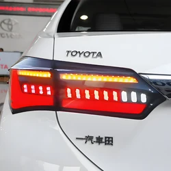 Car Taillights Assembly for Toyota Corolla 2014-2017 LED Auto Back Lamps Upgrade Dynamic Flashing Signal Light Tool Accessories