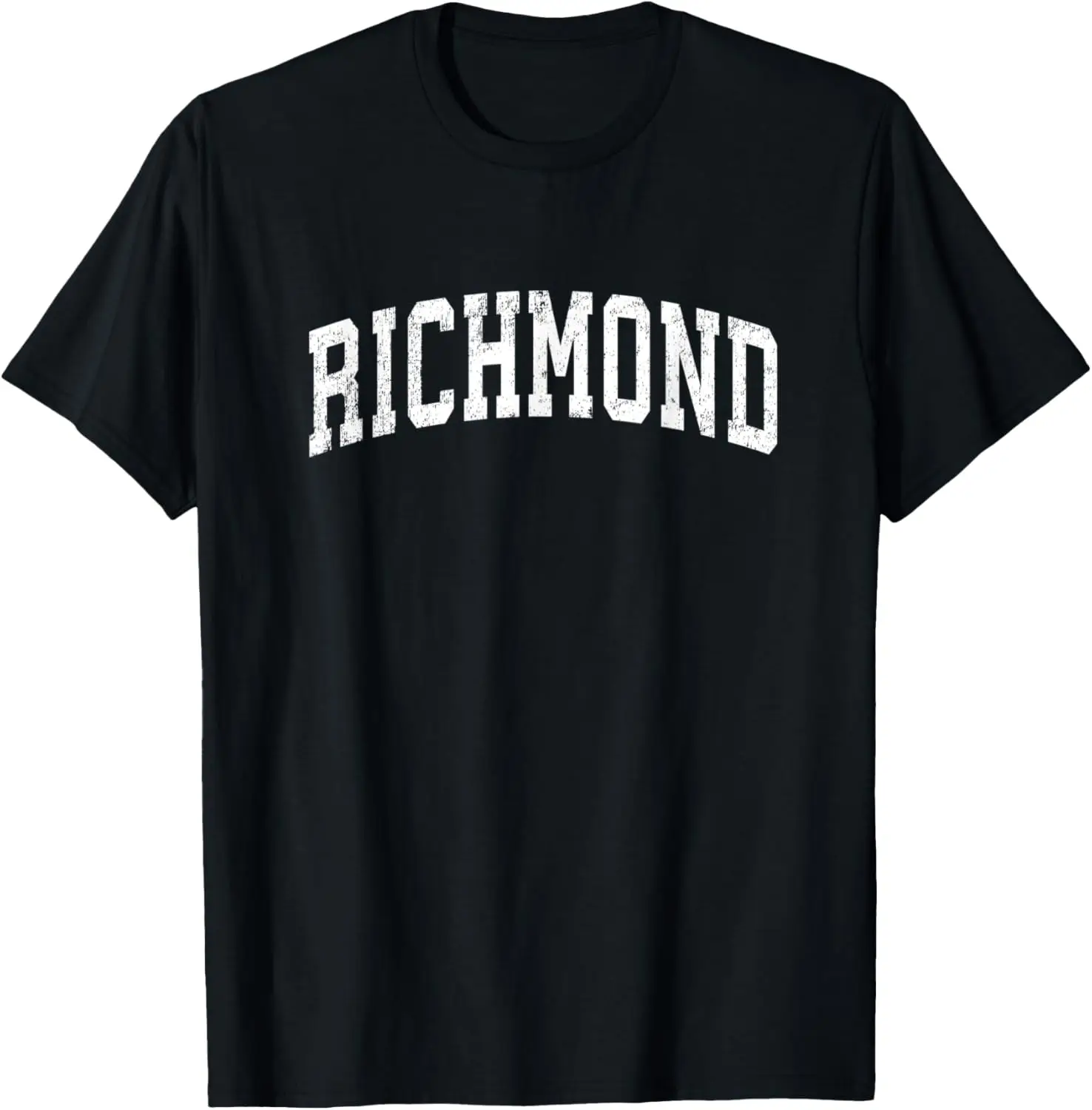

Винтажная университетская спортивная текстовая футболка Richmond California CA