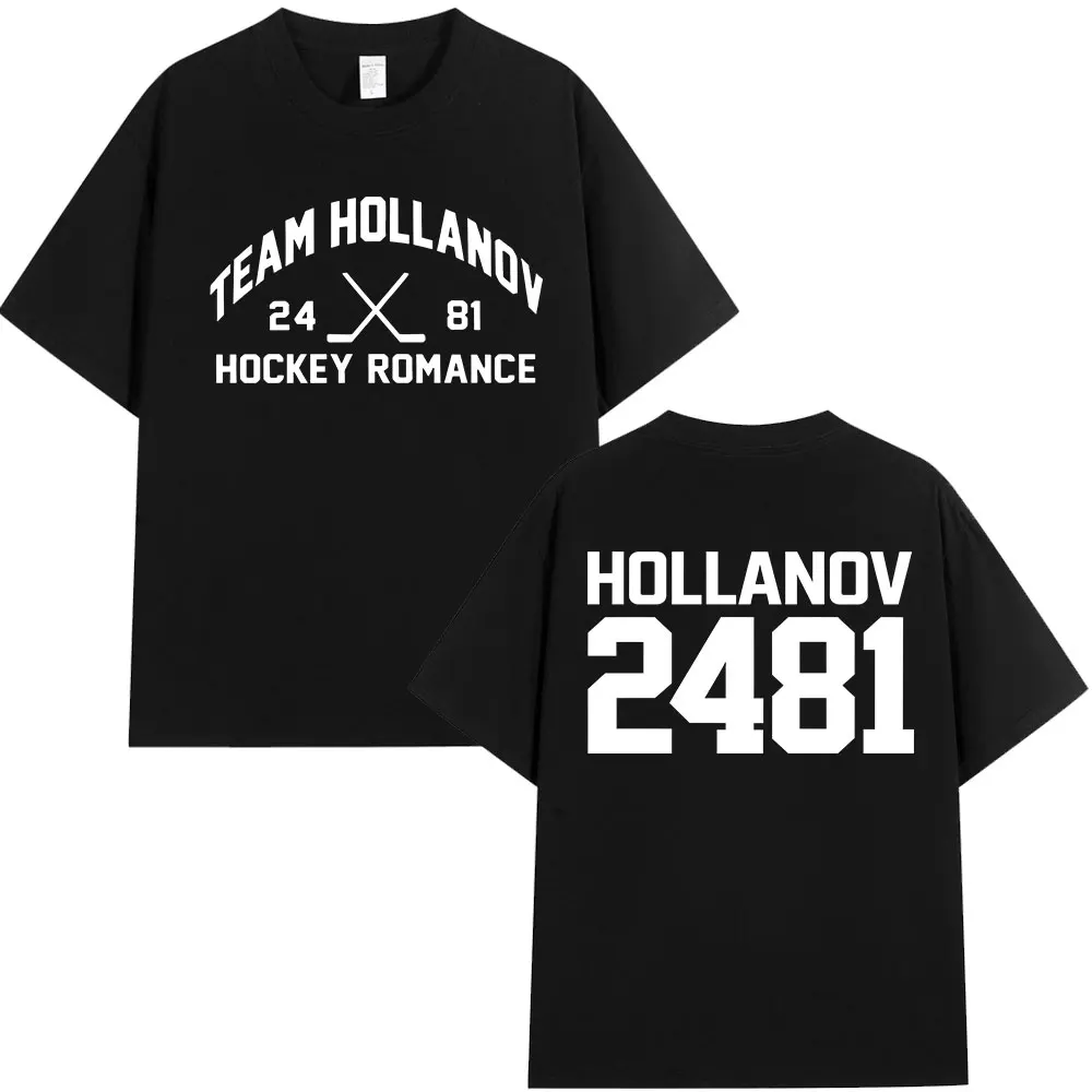 Heated Rivalry Shane Hollander‌ Ilya Rozanov Hollanov 2481 T-shirts Men's Clothing Fashion Vintage T Shirt Cotton Casual T-shirt
