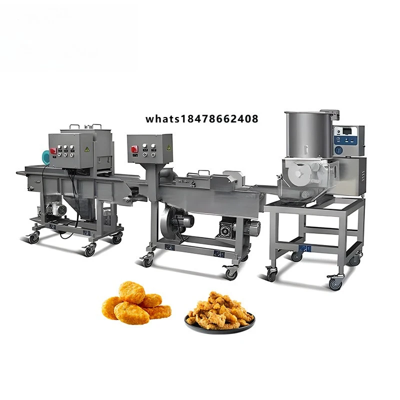 Automatic Chicken Nugget Plant Frozen Chicken Nugget Processing Line Complete Chicken Nugget Equipment
