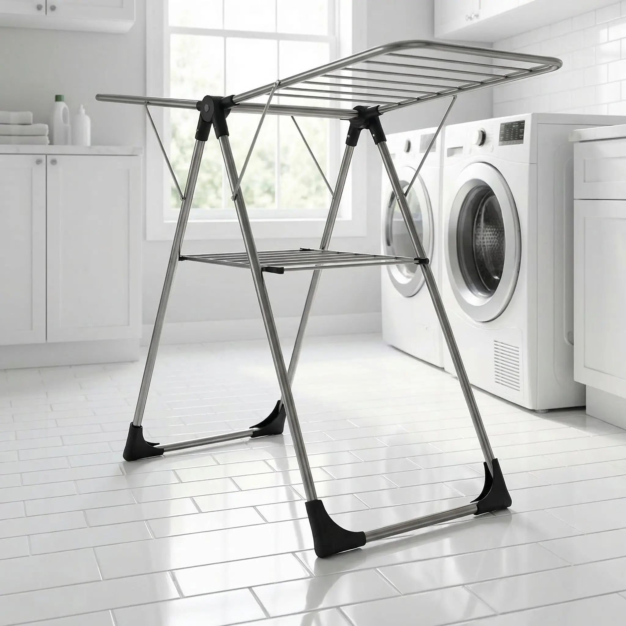 8Pcs Laundry Rack Leg Covers Plastic Nonslip Drying Rack Accessories Feet Caps Hardwood Floor Balcony Outdoor Protector