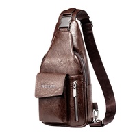 2025 Men's Chest Bag, Outdoor Casual Men's Crossbody Bag, Multifunctional Waterproof Single Shoulder Backpack, Chest Bag