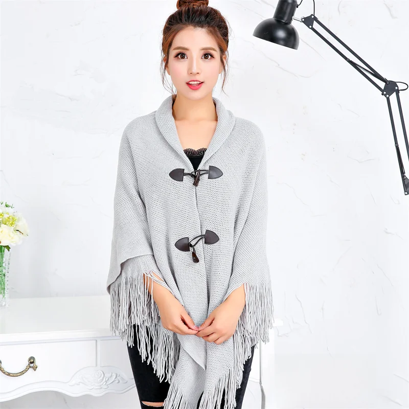 Chaqueta Cárdigan de Punto con Flecos para Mujer, Estilo Vintage Irregular, Cuello en V, Manga Tres Cuartos, para Otoño y Pri...