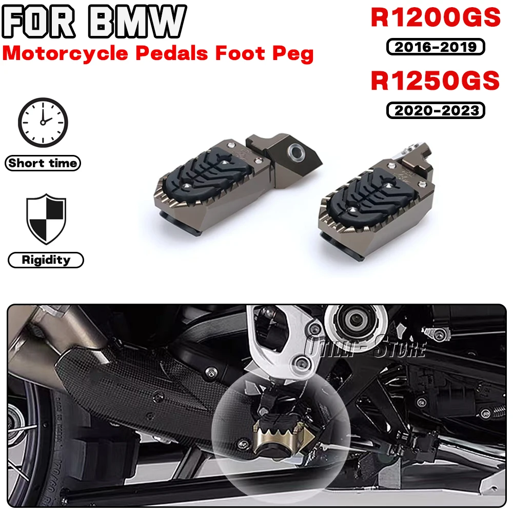 

For BMW R1200GS 2016 2017 2018 2019 R1250GS Adventure 2020-2023 Motorcycle Accessories Adjustable Pedals Front FootPegs FootRest