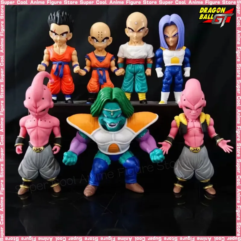 Dragon Ball Figures Tien Shinhan Trunks Yamcha Cell Krillin Majin Buu Zarbon Action Figure Pvc Anime Collection Model Toys