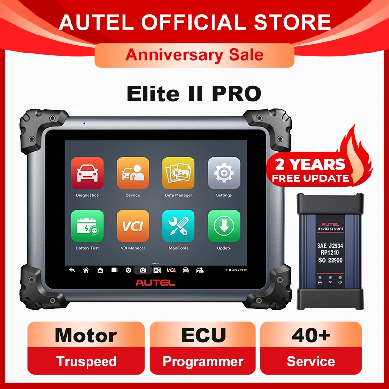 Autel MaxiSys Elite II Pro outils de Diagnostic ultra J2534 ECU programmation codage scanner automatique comme moteur MS919 TruSpeed peut FD DoIP 6