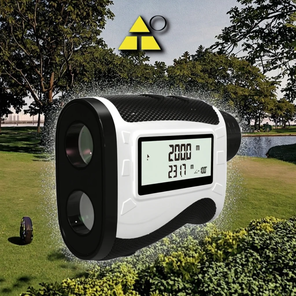 GF-313 جهاز تحديد المدى للجولف مع شاشة قفل سارية العلم مسافة الليزر دقة عالية النطاق وموثوقية بيانات قوية