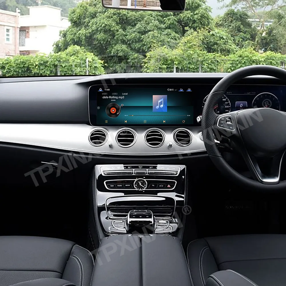 

Автомобильный радиоприемник с длинным экраном для Mercedes Benz E Class W213 2017-2023, автомобильный мультимедийный видеоплеер, GPS-навигация, Carplay Daul 12,3 дюйма