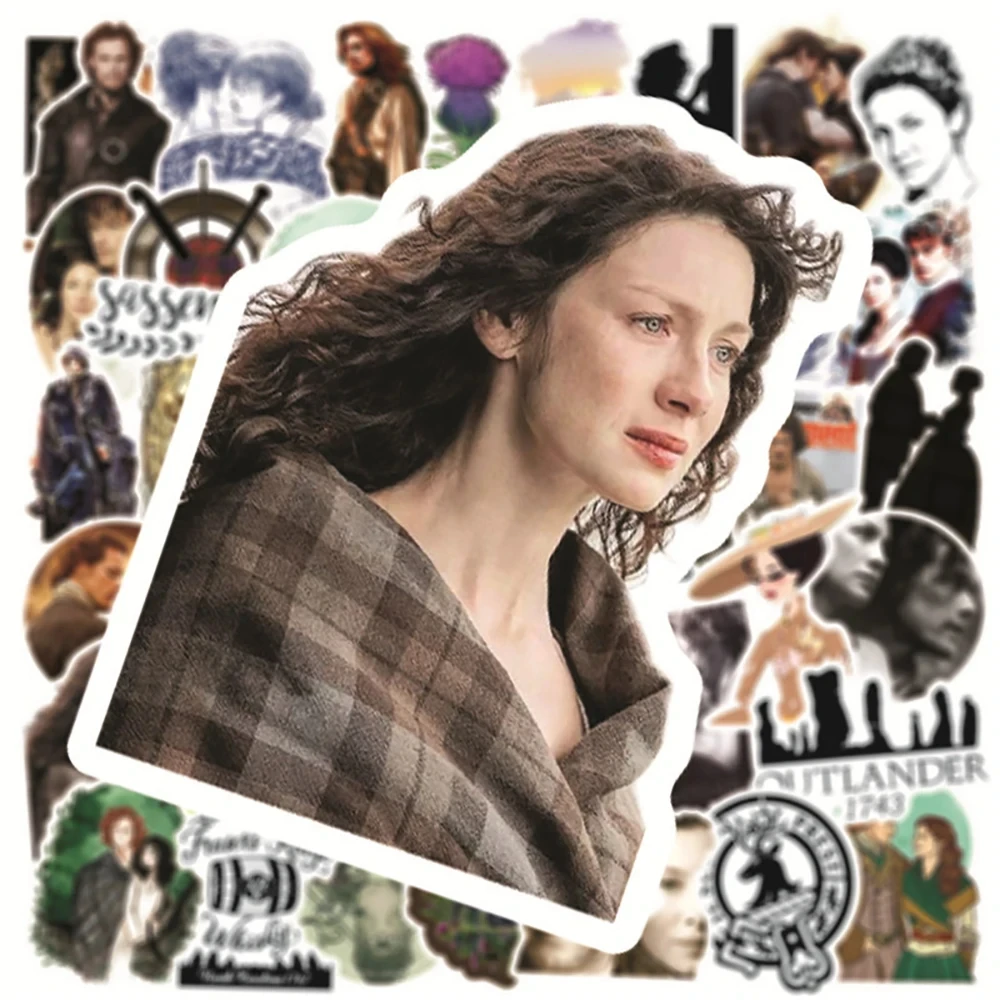 10/30/50PCS Classic TV Show Outlander Waterproof Stickers Travel Luggage Guitar Fridge Laptop Cool Sticker Decal Kid Toys Gift