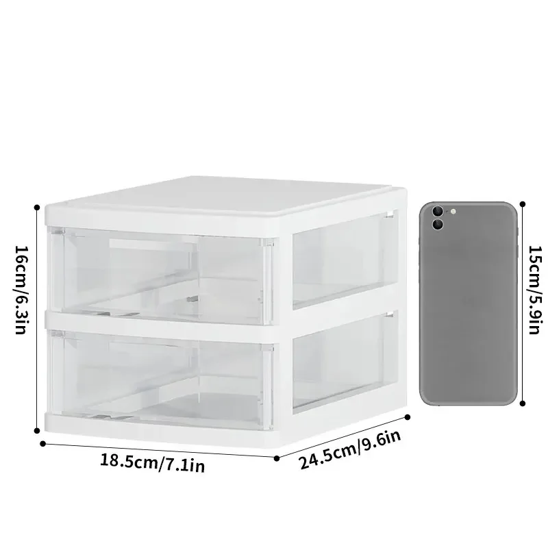 Desktop Storage Box Drawer Type Cabinet Office Desk Cosmetics Box Stationery Debris Storage Rack