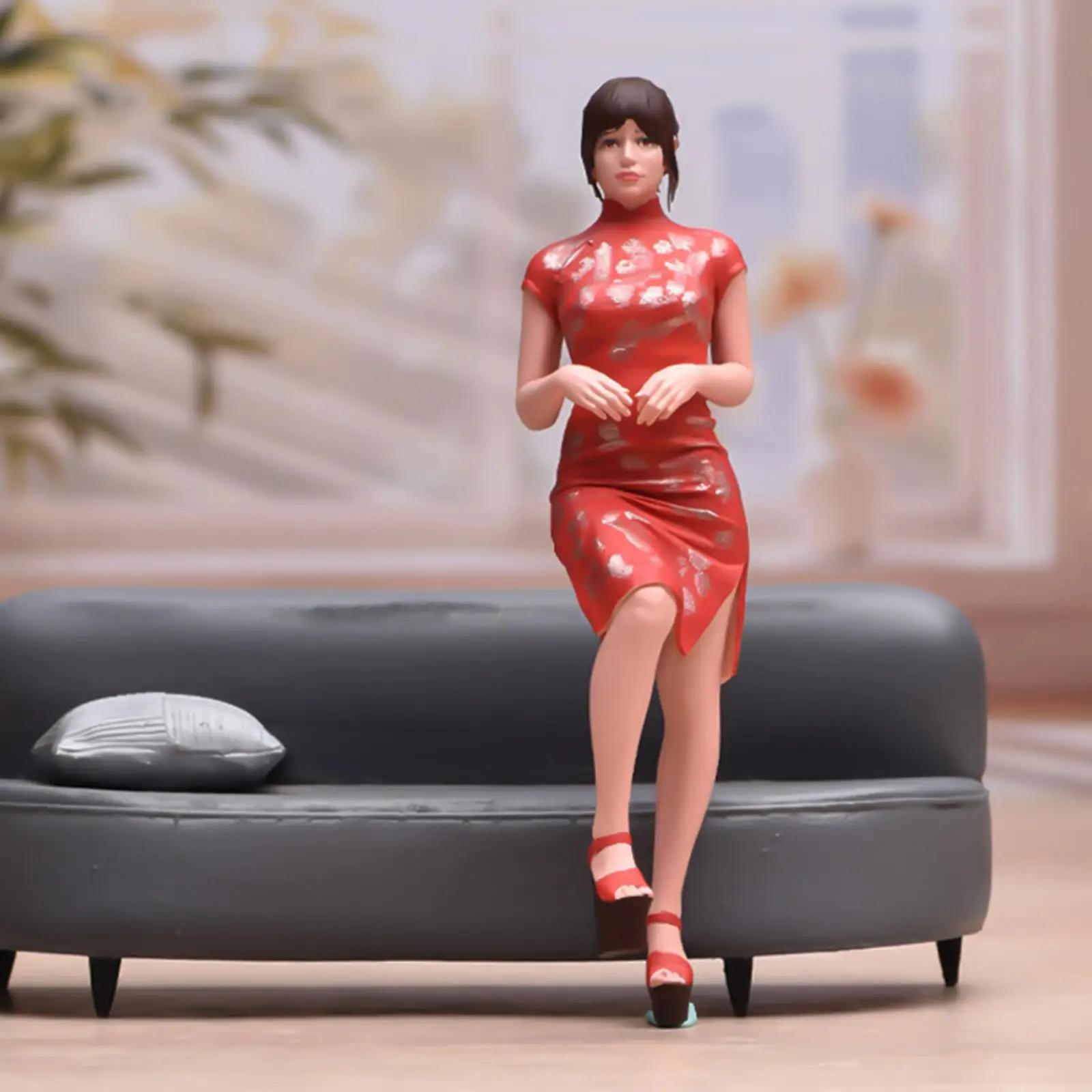 

Модель девочки в ципао 1:18, фигурка из смолы для железнодорожного макета и сказочного сада