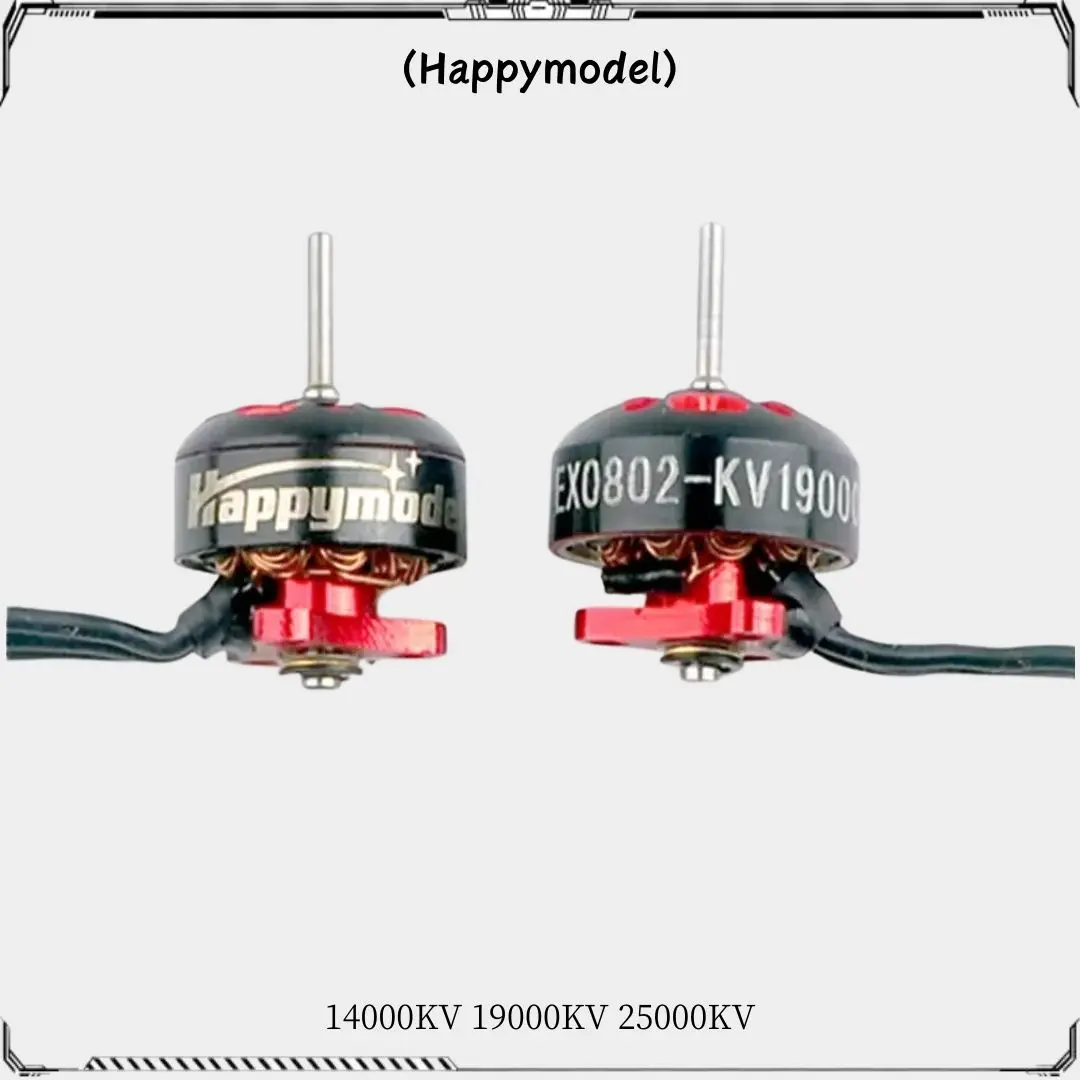 Happymodel EX0802 14000KV/ 19000KV/ 25000KV 1-2S Mini Brushless Motor for RC FPV Racing Freestyle Mobula6 HD Tinywhoop