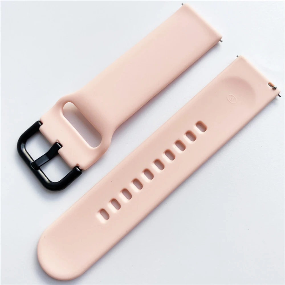 Silicone Strap for Samsung Galaxy Watch 6 5 4 Active 2 Quick Release Bracelet Huawei GT 2/3 Smart Watch Band Amazifit bip 20mm image 6