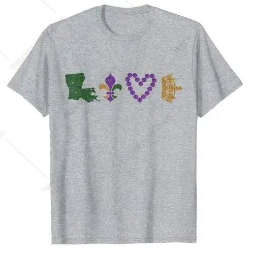 Mardi Gras Glitter Effect Fleur-De-Lis Paint Splatter Shirts Funny Sugar Skull Whos Your Crawdaddy Crawfish Jester Beads T-Shirt