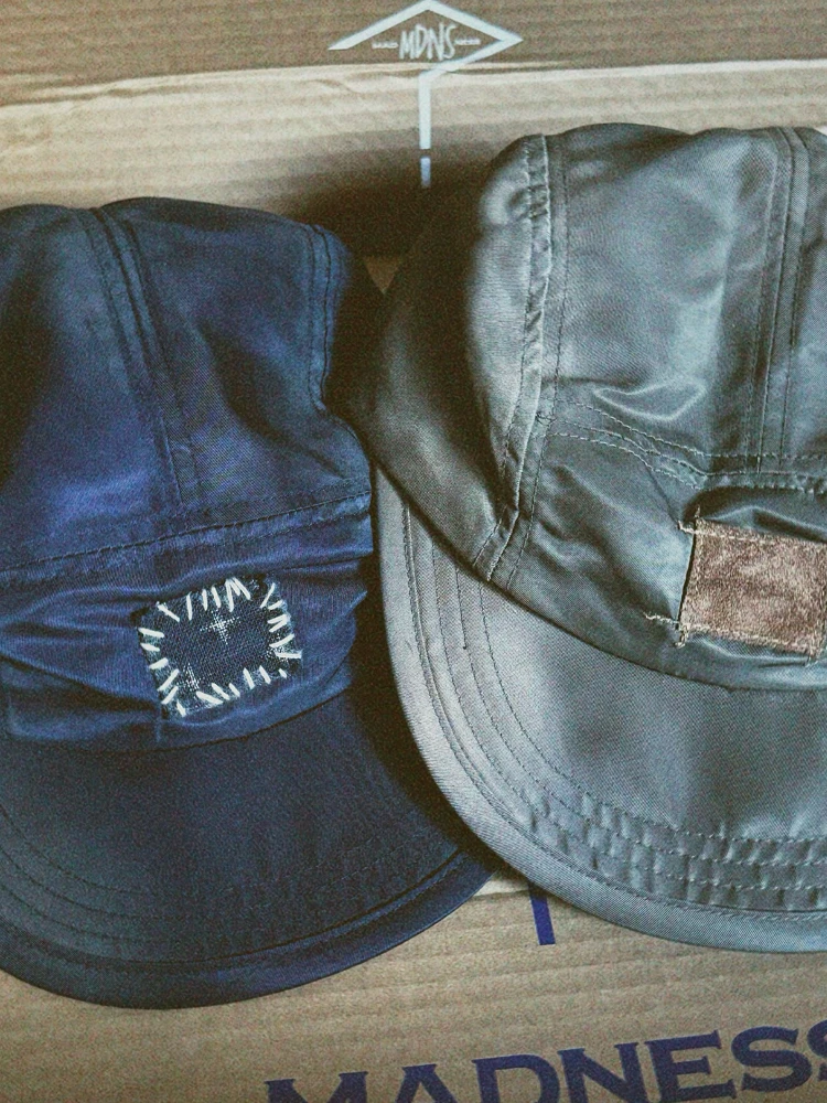 

Madn Ma Nylon Jet Cap Vintage Worn Spray Dir Five Page Hat Flat Brim Dubill Cap Casual All Seasons ex Hat