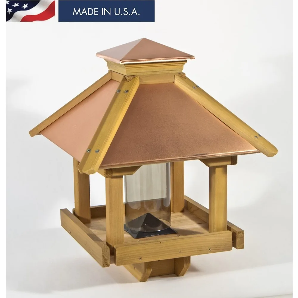 Coppertop Wood Gazebo Bird Feeder