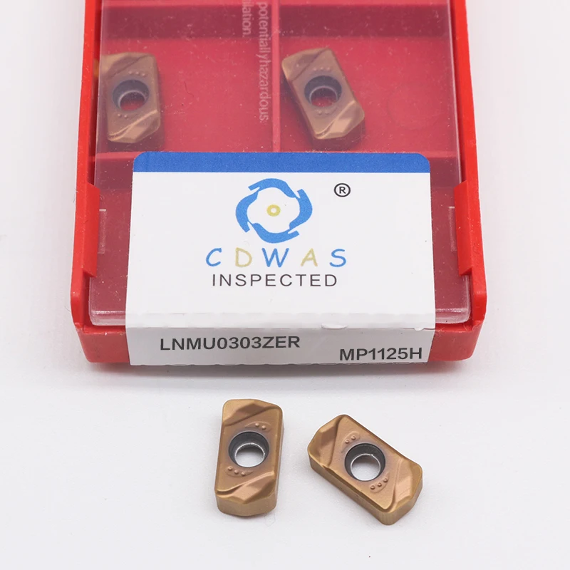 10PCS LNMU0303ZER MJ 1020 1125 1030 Hartmetall Einsätze Ende Fräsen Werkzeug CNC Fräsen Klinge LNMU Metall Drehmaschine Drehen Werkzeug