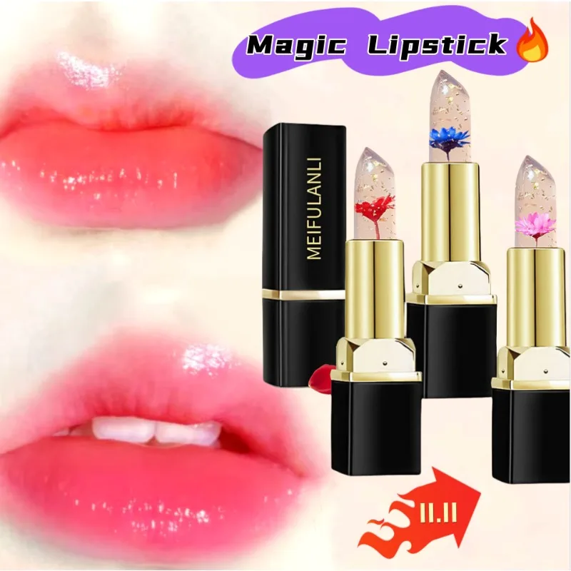 Magic Lipstick Color Changing Long Lasting Lipstick Waterproof Red Lip Stick Lip Plumper Kawaii Makeup Girl Cute Cosmetics new