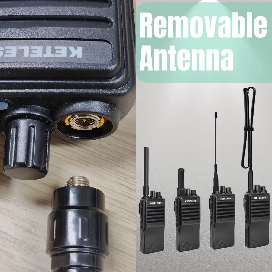 KP01 Профессиональные деловые рации, Программируемые рации с наушником, Перезаряжаемые, Комплект двусторонней радиосвязи, для кемпинга