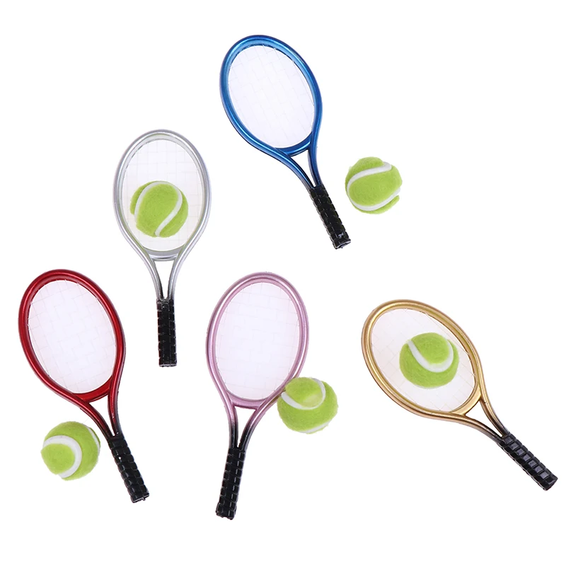 

1 шт. аксессуары для кукольных домиков 1:12, миниатюрная теннисная ракетка для кукольного домика, 1 шт.