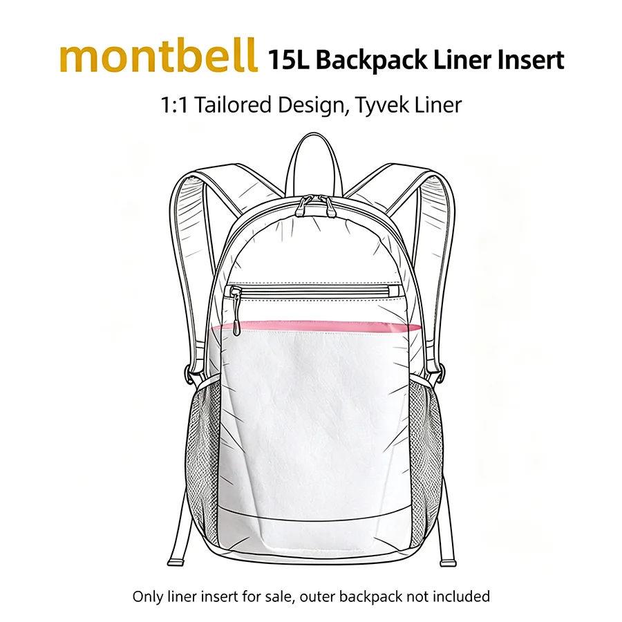Lightweight Backpack Inner Storage Bag For Montbell 15L Dupont Paper Organizer Bag Durable Foldable Makeup Storage Bag view 4