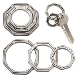 Titanium Key Ring Super Lightweight Titanium Keychain Hanging Buckle For Key Rings Holder Quickdraw Tool Creative Keyring