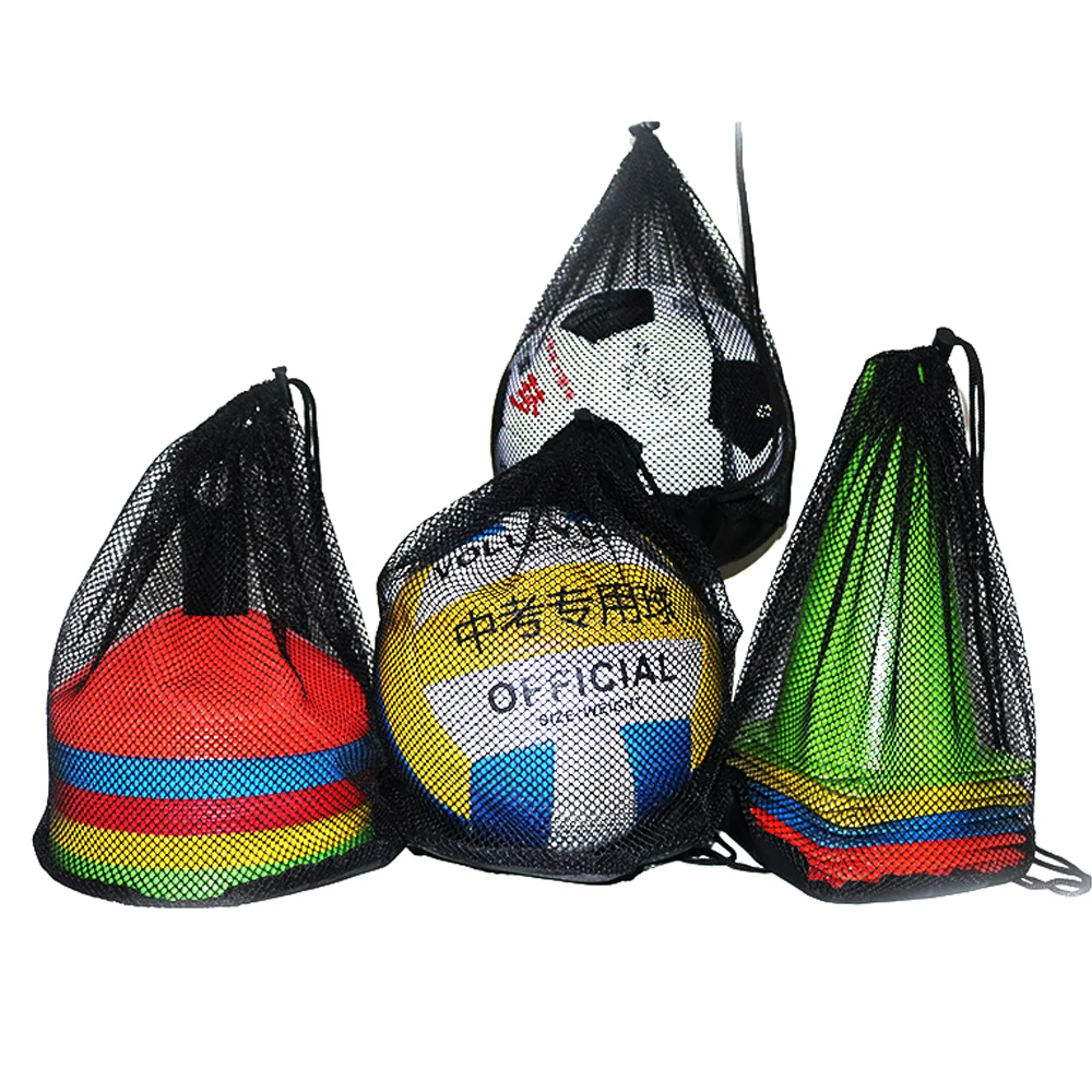 Outdoor Sporting Soccer Basketball Net Carry Net Bag Sports Portable Equipment Basketball Balls Volleyball Ball Nylon Net Bag