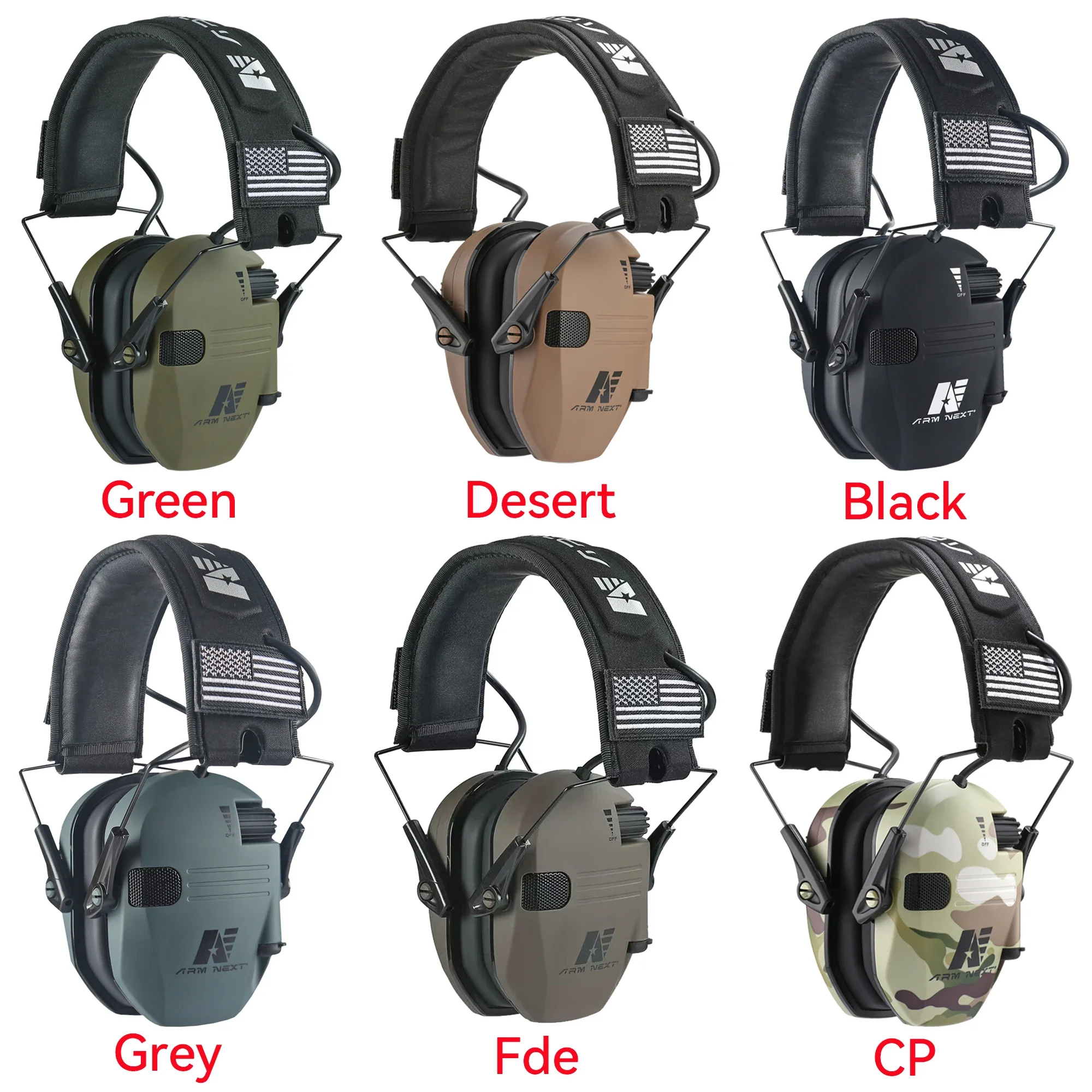 ARM NEXT-D20 Earmuffs Tiro Eletrônico, Ativo Ruído Redução Headset para Caça, Ear Defender, Amplificação De Som