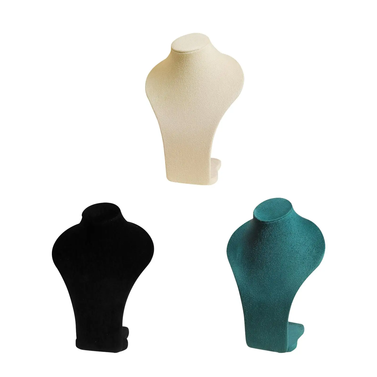 

Necklace Display Stand Elegant Velvetstable for Selling Jewelry Bust for Countertop Personal Use Business Retail Store Shelves