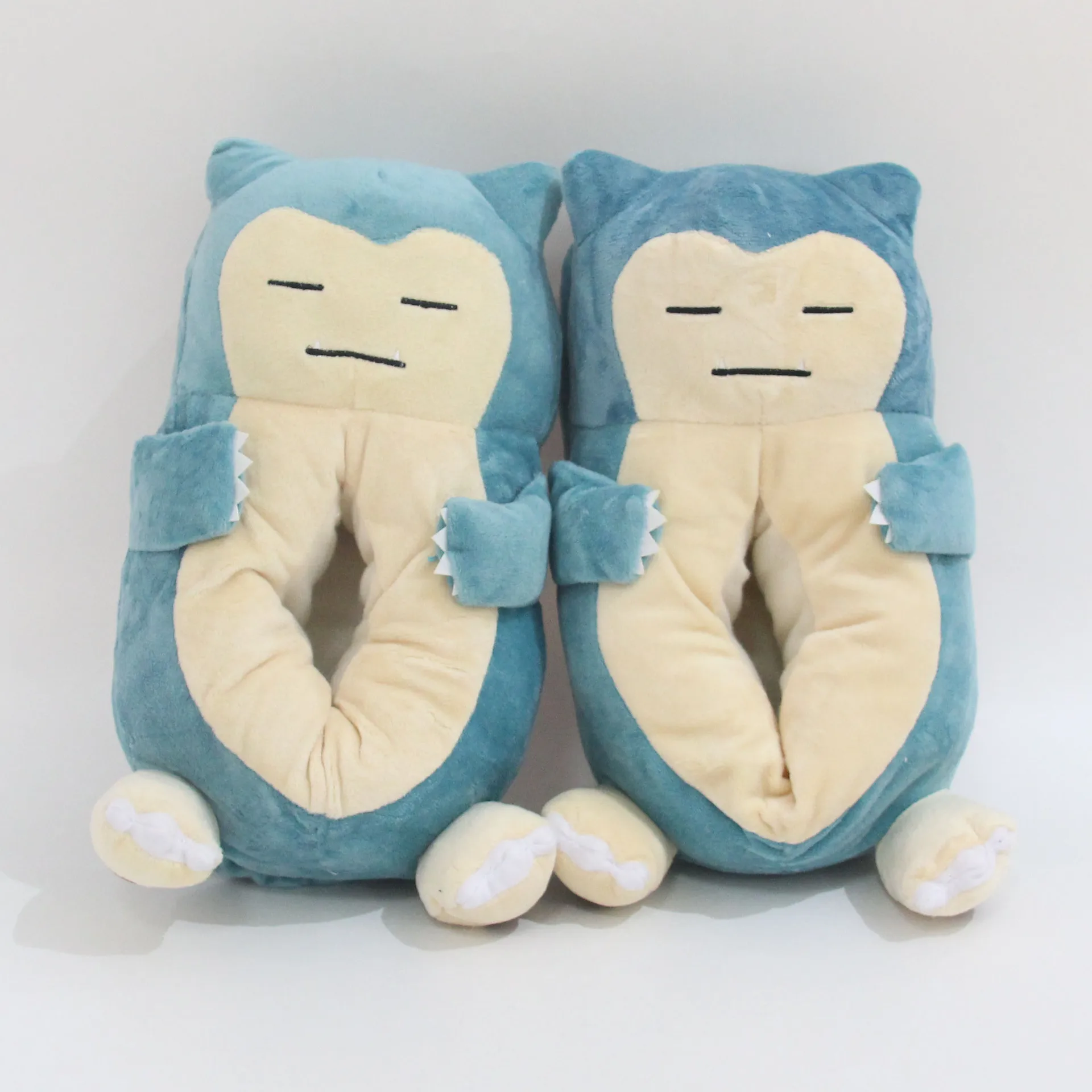 Bandai Cartoon Anime Pokemon Snorlax Eevee Pikachu Gengar Winter Haus Warme Schuhe Paar Nette Unisex Baumwolle Hausschuhe 5