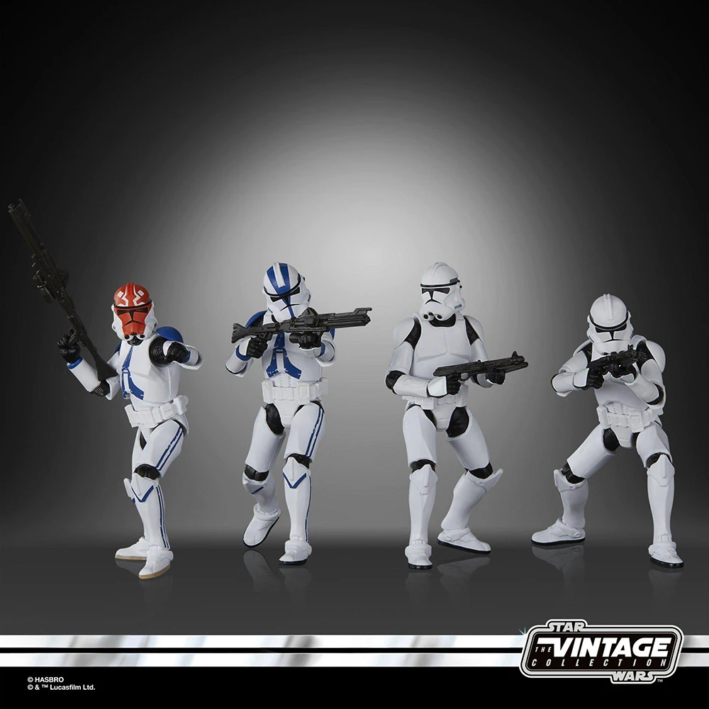 [In-Stock] Hasbro STAR WARS The Vintage Collection Phase II Clone Trooper (212th) 4-Pack 3.75-Inch TVC Action Figure Model Toys view 2