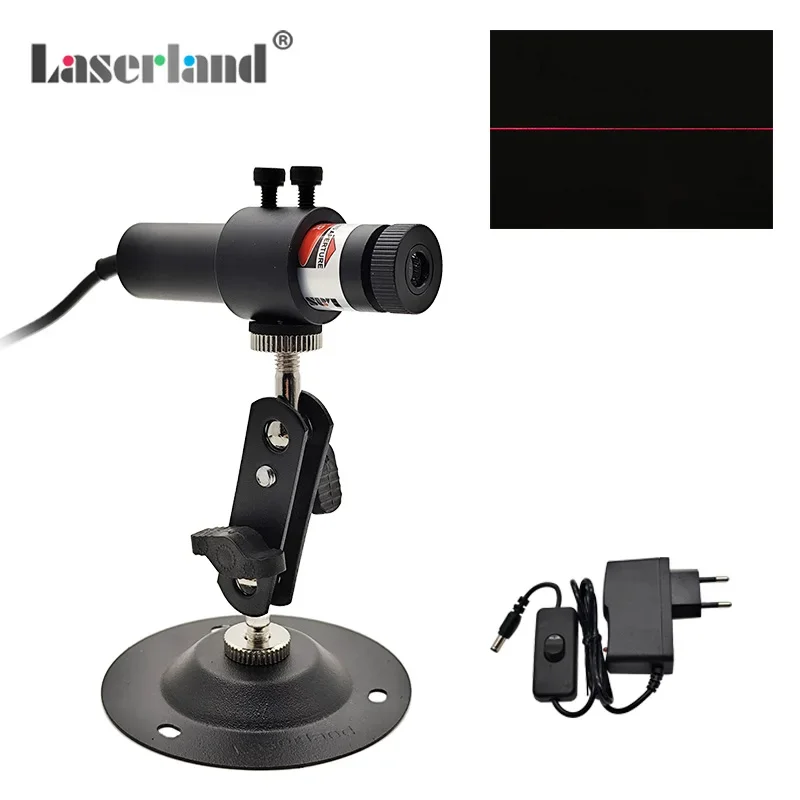 18mm Red Line Generator Laser Module Marker Focusable Locator for Woodworks Cutting Sawmill Alignment