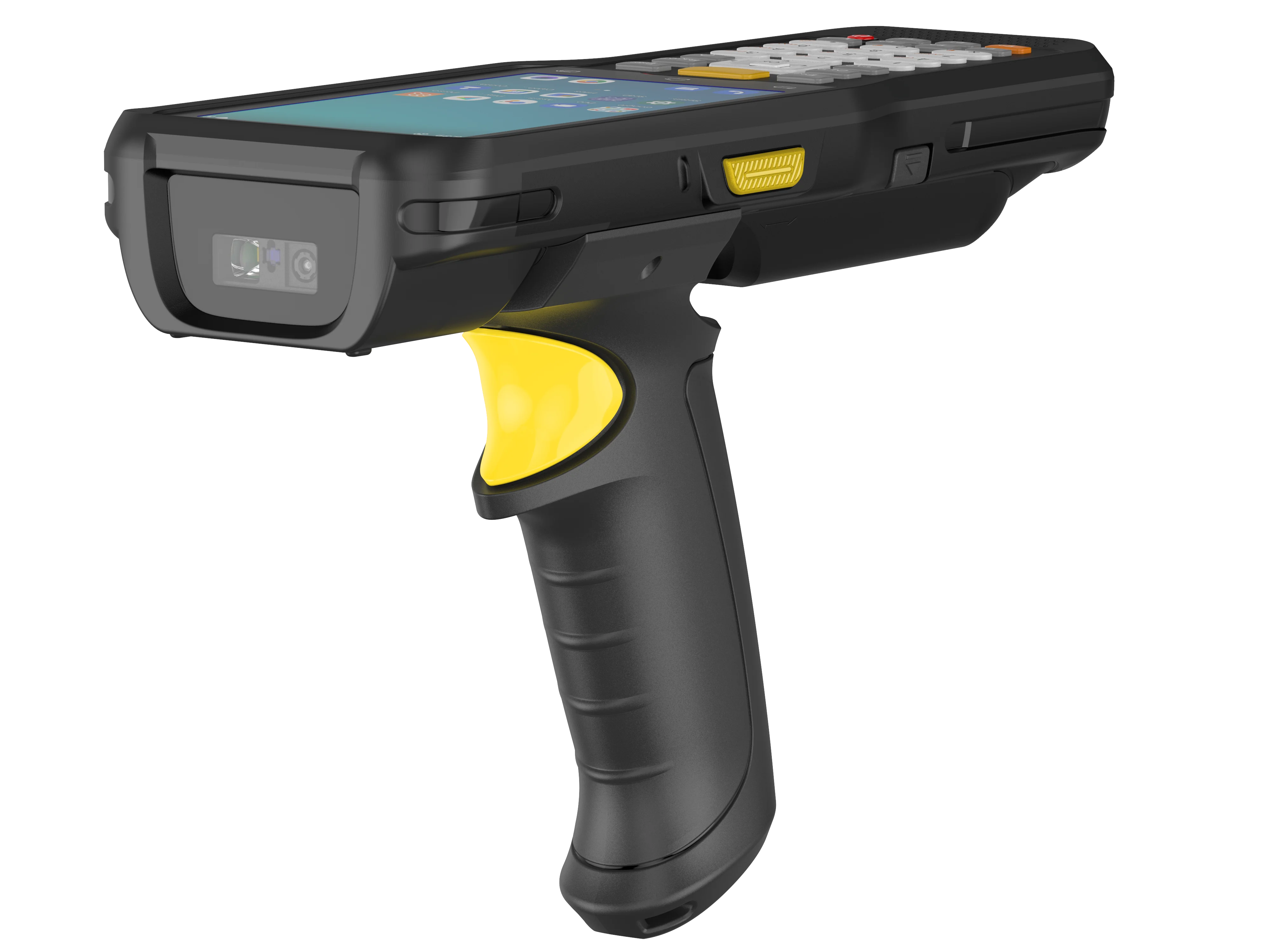 Terminal portátil android de 4 polegadas, pda robusto com pistola 2d zebra 4710 scanner coletor de dados nfc 4g 64g para inventário