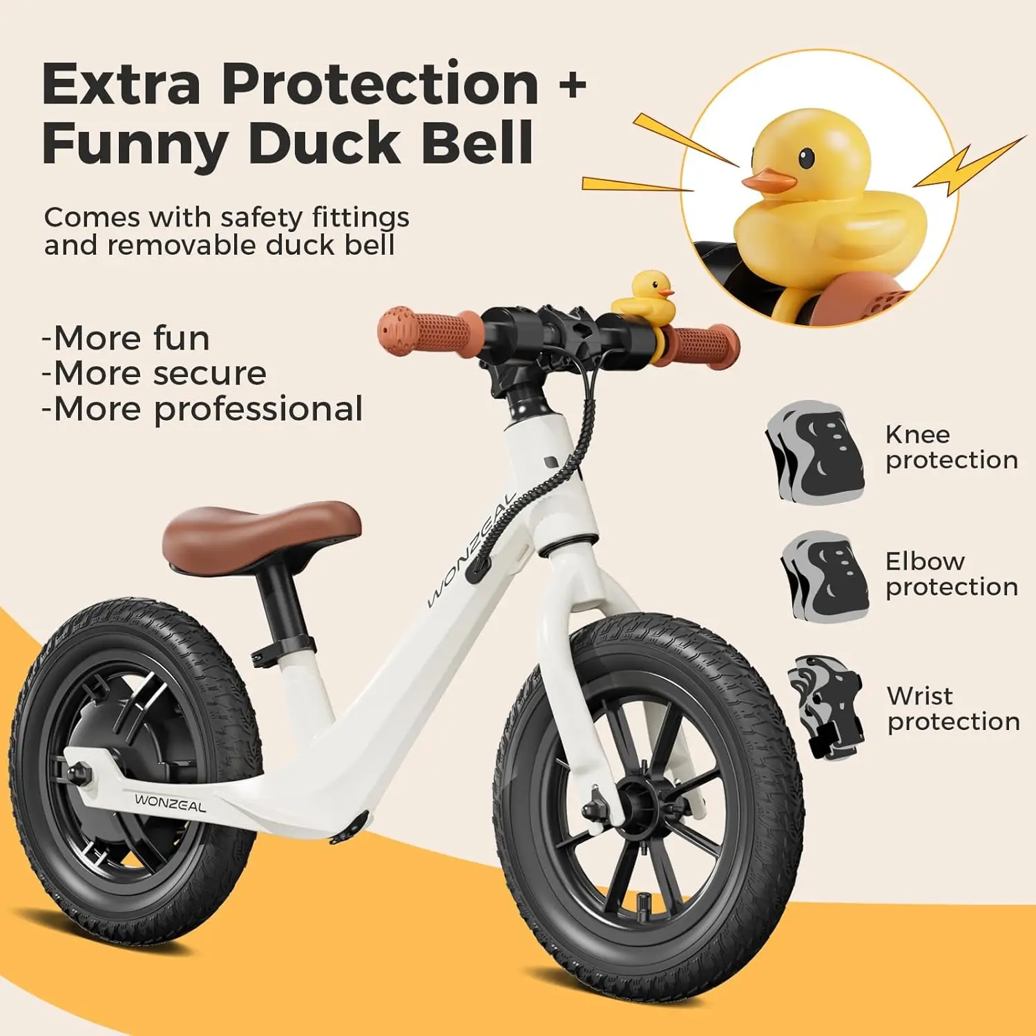 Electric Balance Bike for Kids, Kids Balance Bike for KidsAges 3-5,150W Toddler Balance Bikes with12 inch Pneumatic Tire, Adjust