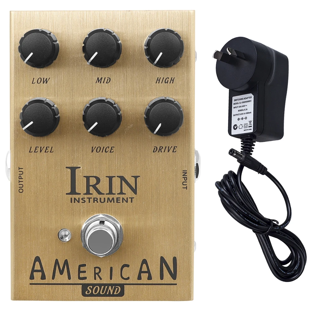 

IRIN AN-34 AMERICAN Guitar Effect Pedal Electric Guitarra American Rock Speaker Simulation Pedal Guitar Parts With 9V Adapter