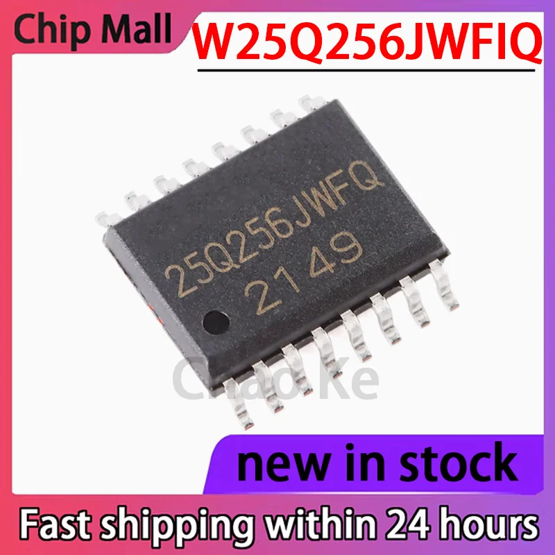 

1PCS W25Q256JWFIQ SMT SOIC-16 256M Bit Serial Flash Memory Chip