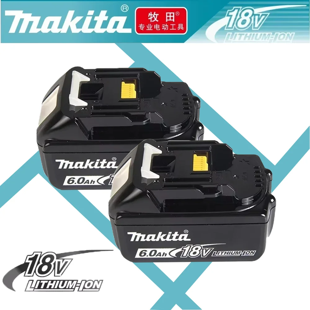 

100% Original Replaceable LED Lithium-ion, 6.0Ah 18V LXT BL1860B BL1860BL1850 BL1830 For Makita Rechargeable Power Tool Battery