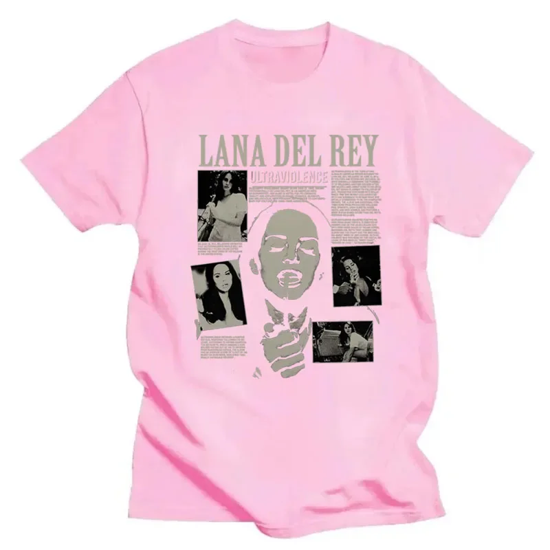 Sänger Lana Del Rey Print T Shirt Männer Frauen Mode Hip Hop Streetwear Harajuku Kurzarm Plus Größe T Shirt Unisex Top