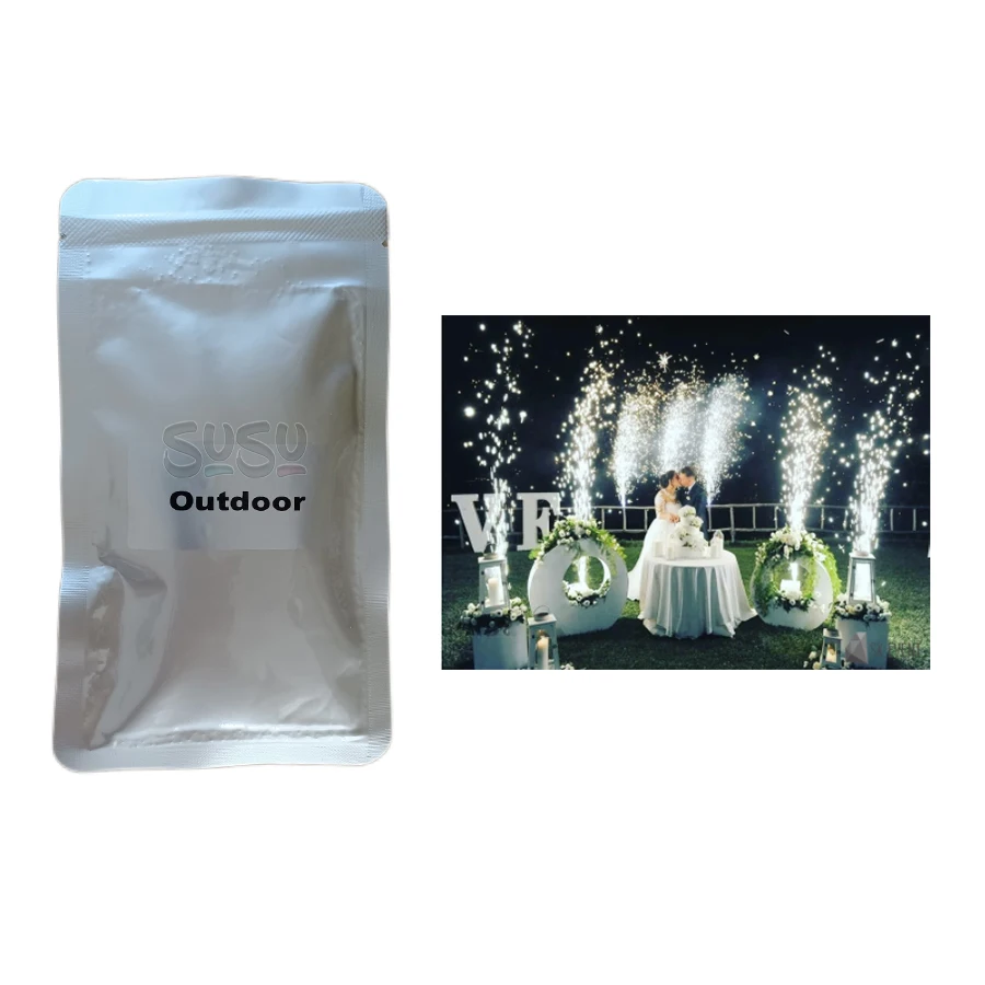 1-5 Beutel ti Pulver Kalt funken maschine Brunnen Funkel maschine Verbrauchs material 200g/650g Indoor Outdoor 750w w Funken maschine