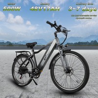 CMACEWHEEL F26 Electric Bicycle 500W Motor 48V17AH Lithium Battery Hydraulic Brake Ebike 29-inch Tire Adult City Electric bike