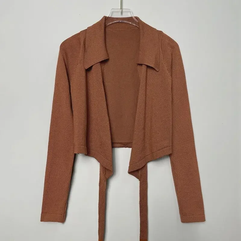 Sweet Hot Girl Sexy V-hals Lace-up Slim-fit T-shirt Dames Lente en Zomer Korte Lange mouwen Truien Mode Vrouwelijke Kleding