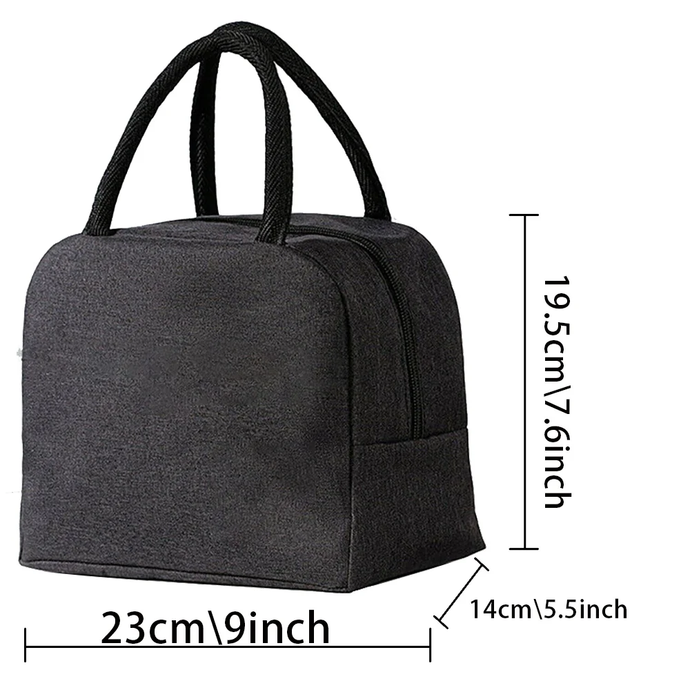 Lunch Bags cooler Tote Portable Insulated Box Canvas Thermal Cold Food Container School Picnic Men Women Kids Travel Dinner box