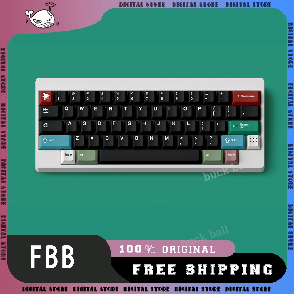 FBB Retro 3000 keycaps keycaps originali PBT Thermal sublimation keycaps gioco personalizzato tastiera meccanica Keycap regalo per ufficio