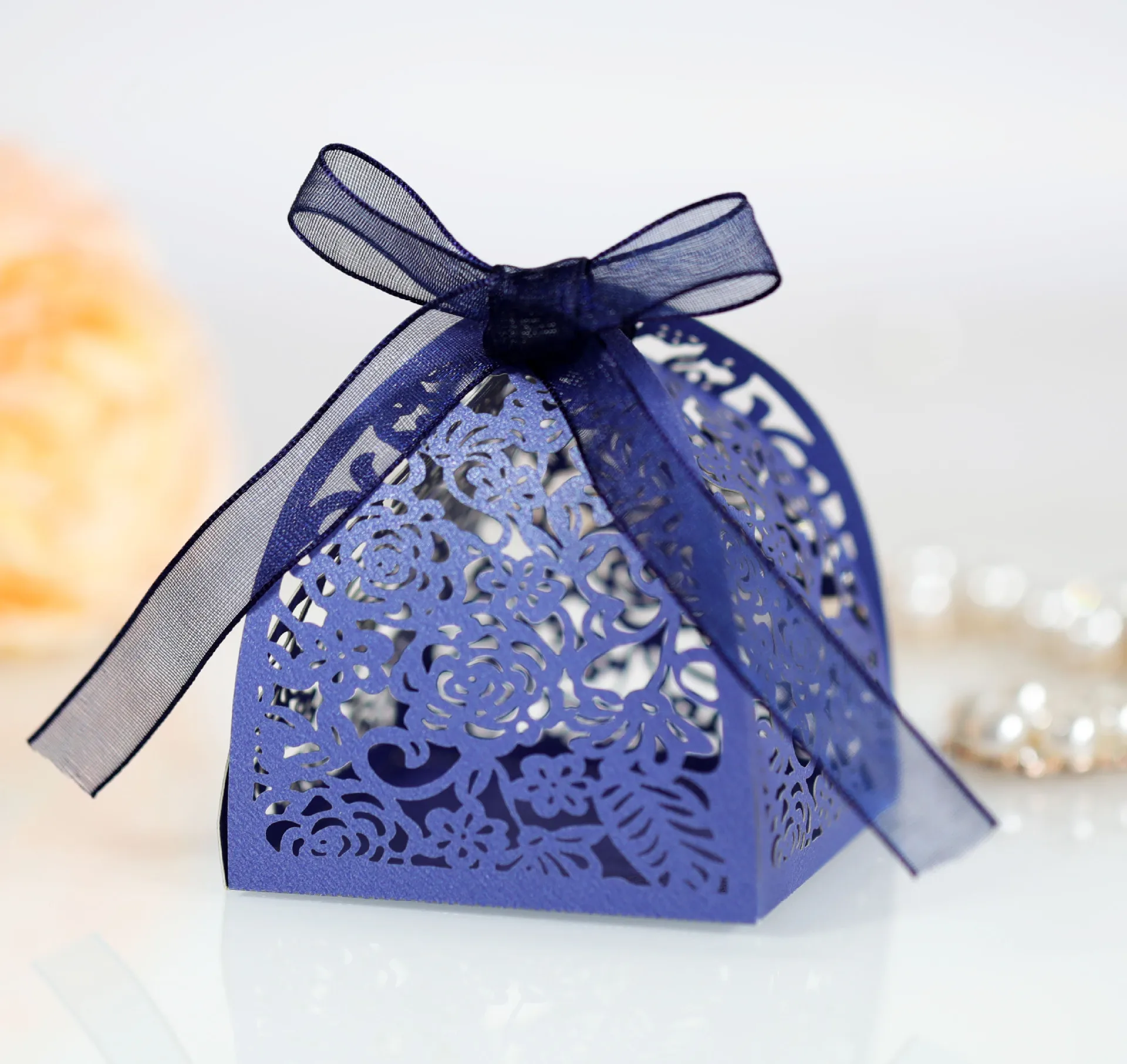 25/50/100 Stück Laser Hollow Cut Hochzeit Süßigkeiten Boxen mit Dankeschön Tag Valentinstag Geschenk Schokolade Verpackung Box Party Gefälligkeiten – Detail 25
